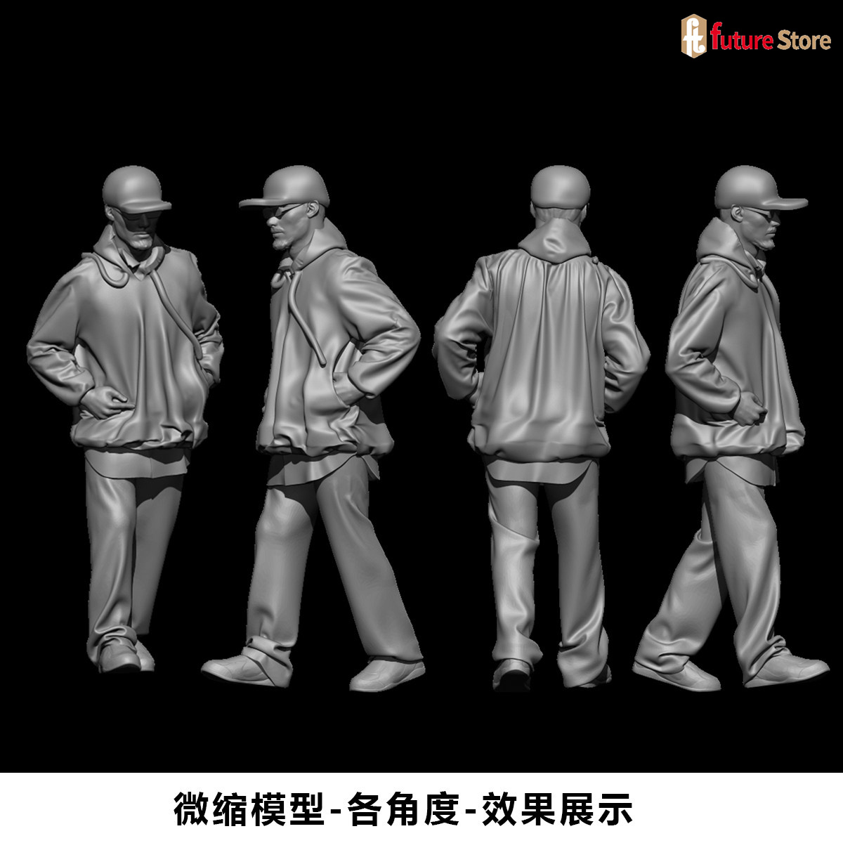 Street Fashion Photographers - Figura de Hombre Barbudo a Escala