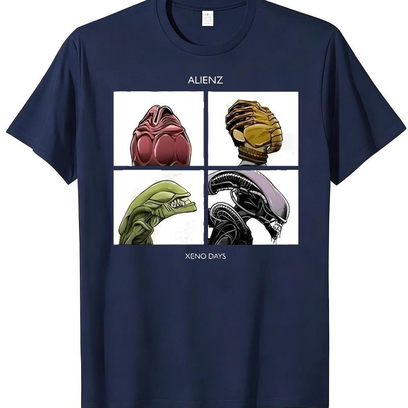 Street Fashion Evolution - Camiseta de Hombre Estilo Alien Evolution