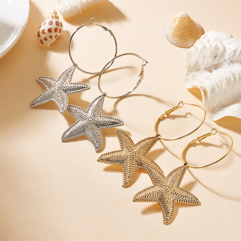 Street Fashion Photographers - Pendientes de Estrella de Mar con