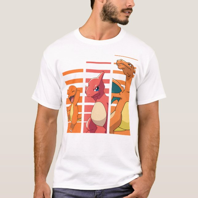 Street Fashion Evolution - Camiseta con estampado de Pokémon Charmander