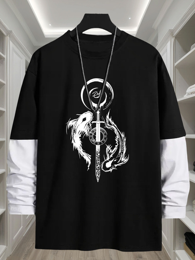 Street Fashion Look - Camiseta de Manga Larga 2 en