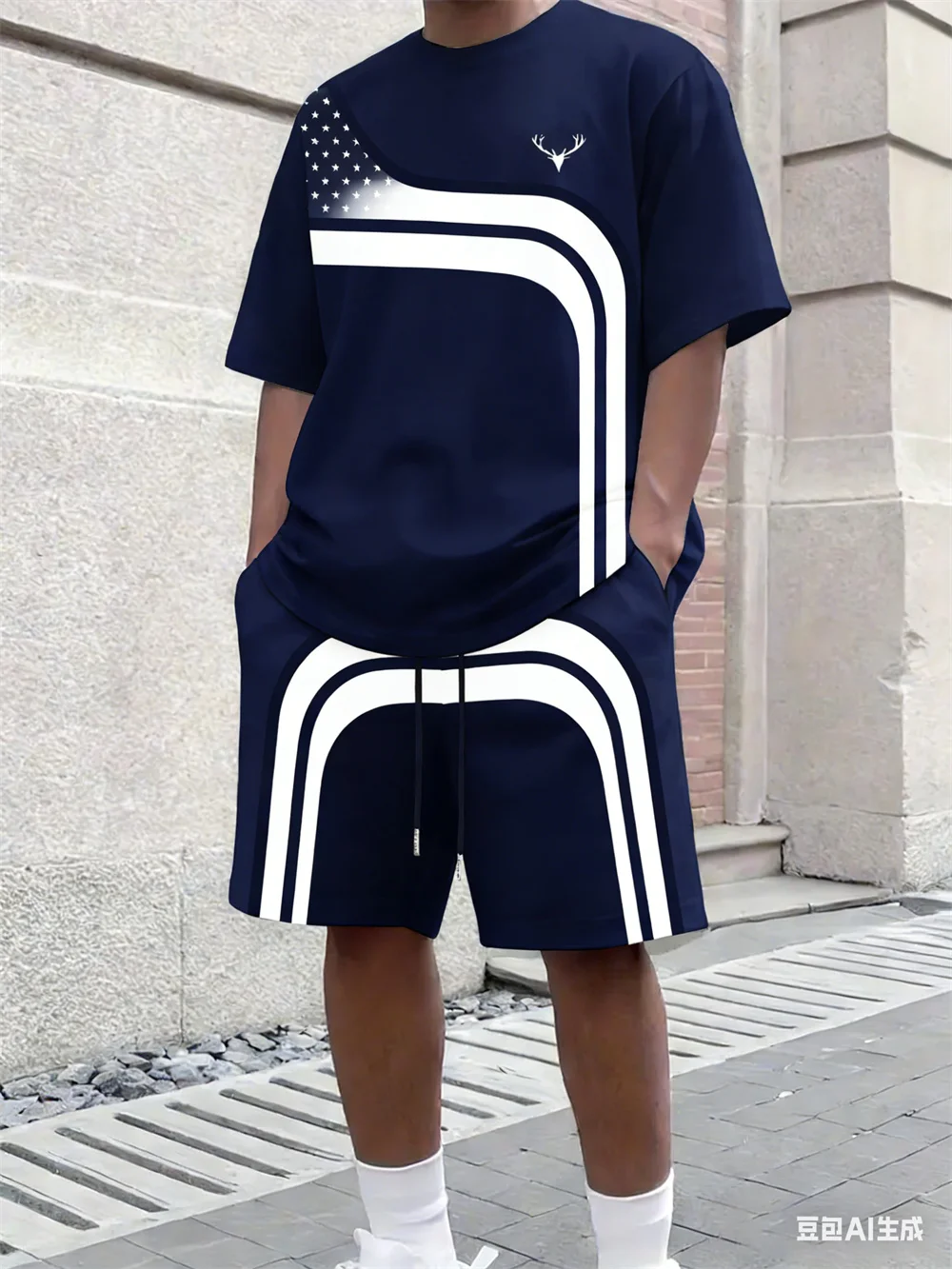 Street Fashion Clothing - Conjunto de Camiseta y Pantalones Cortos