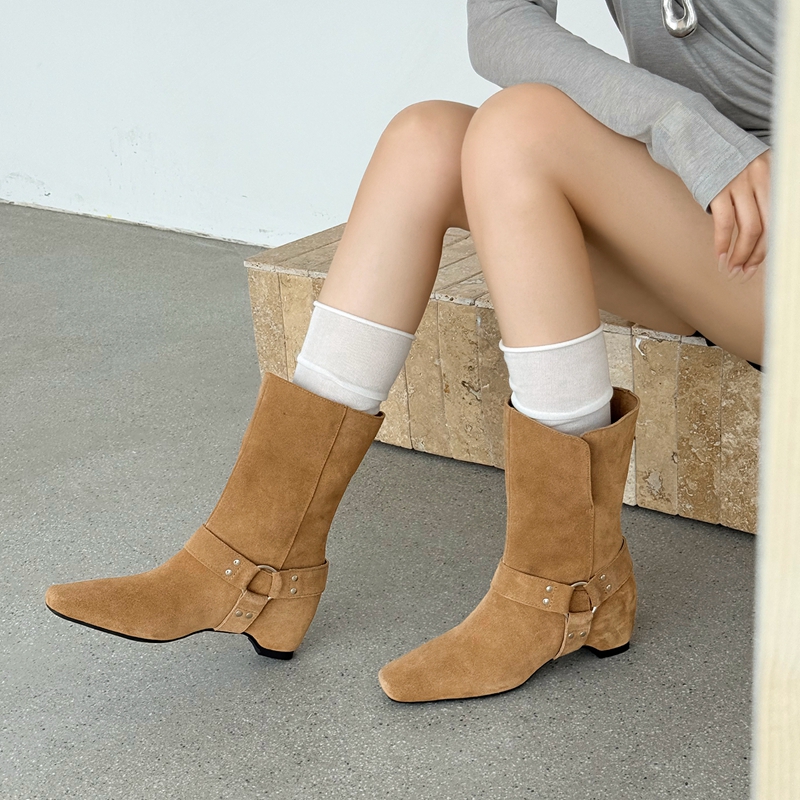 Botines de Ante para Mujer, Es - Street Fashion Look reseña y precio