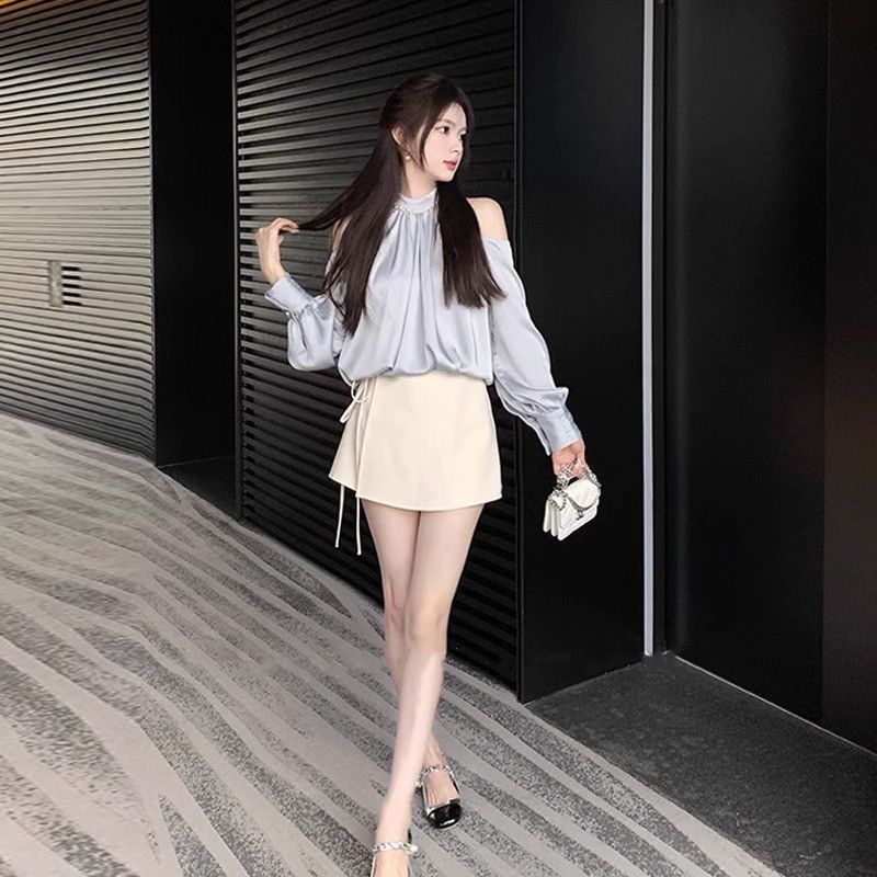 Blusas de manga larga con cuel - Street Fashion In Korea reseña y precio