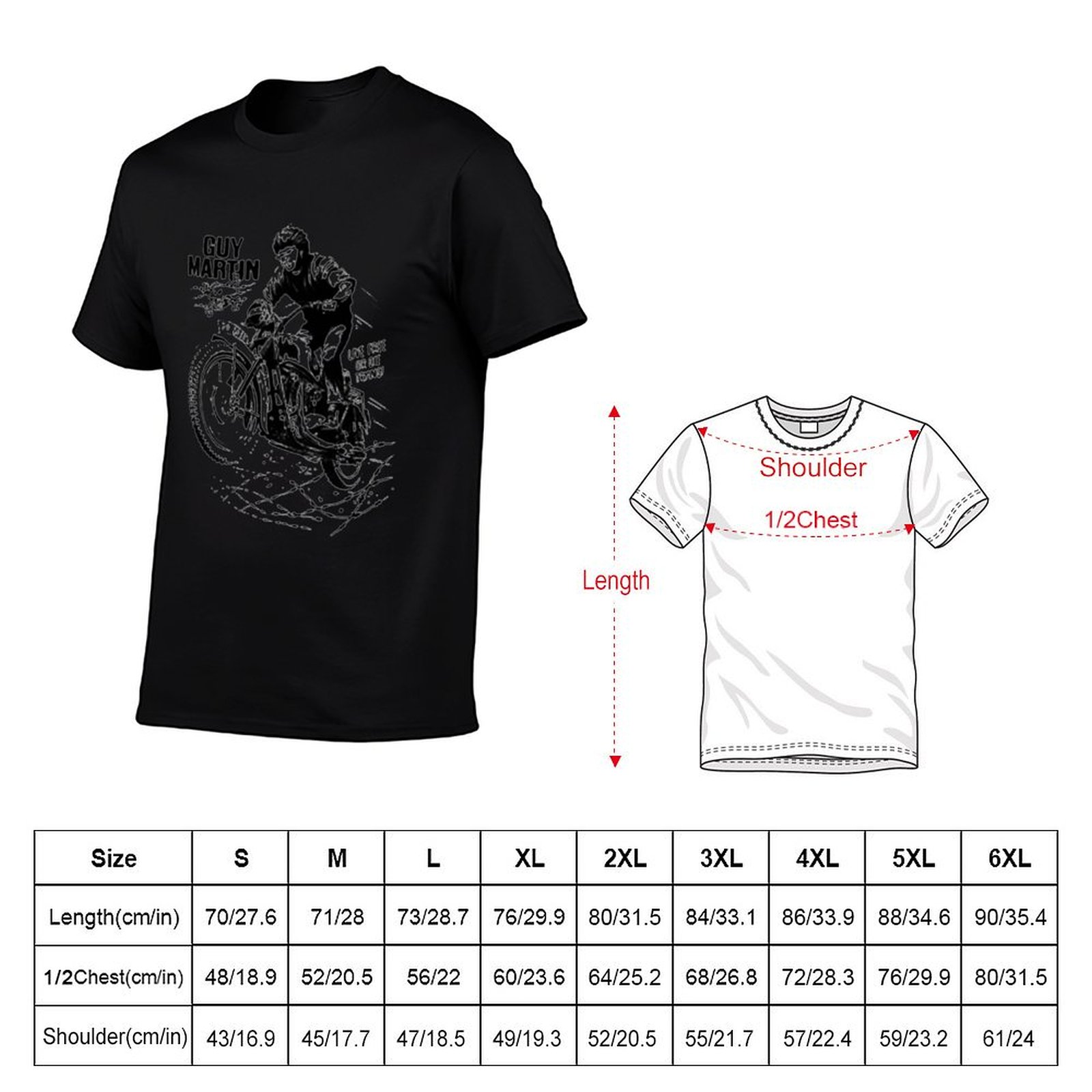 Camiseta de Guy Martin, la leg - Street Fashion For Short Guys reseña y precio