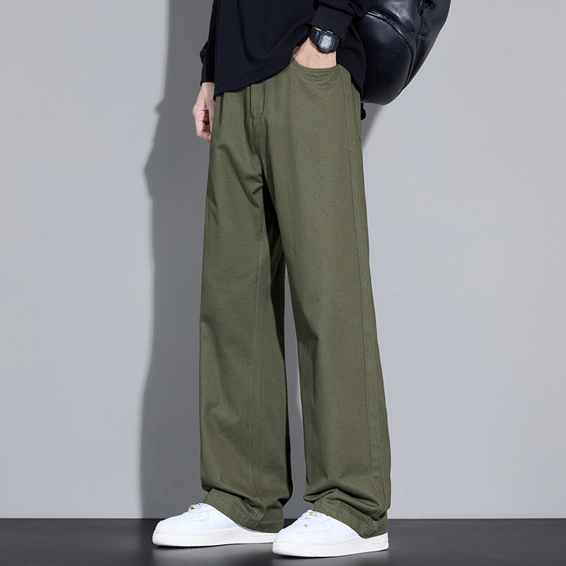 Pantalones holgados de pierna  - Street Fashion In Korea reseña y precio