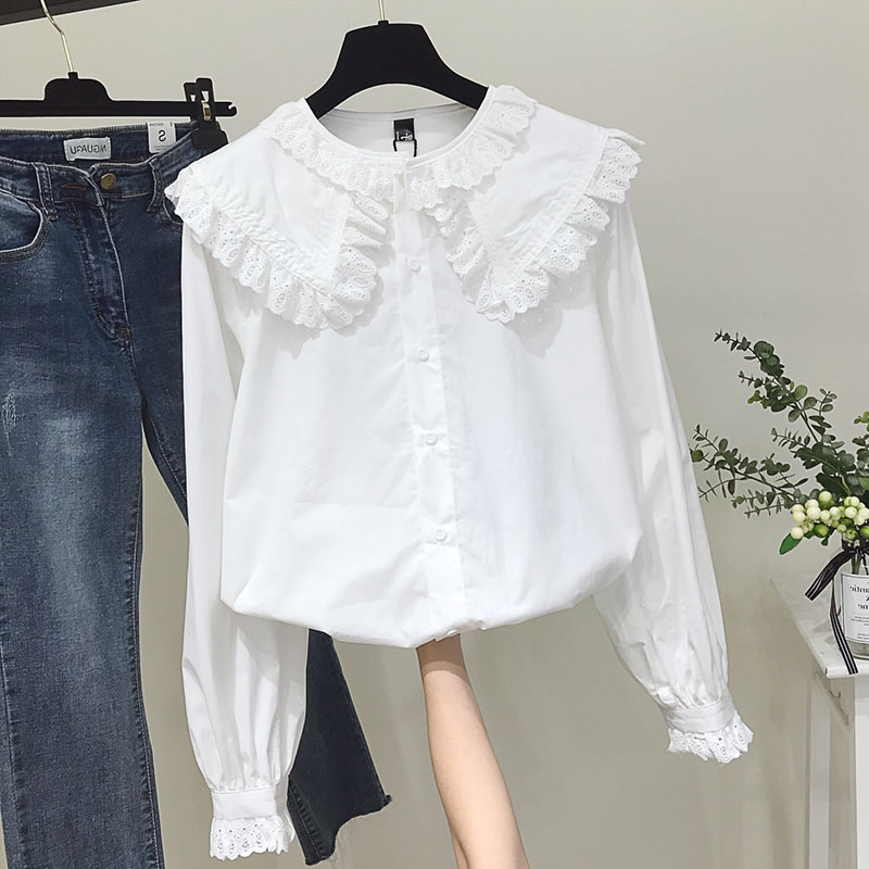 Camisas elegantes con cuello P - Street Fashion In Korea reseña y precio
