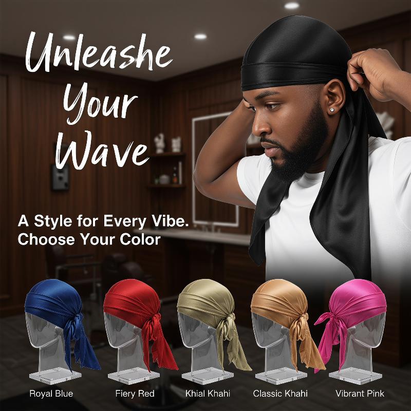 Durag Unisex de Seda con Cola  - Street Fashion Hats reseña y precio