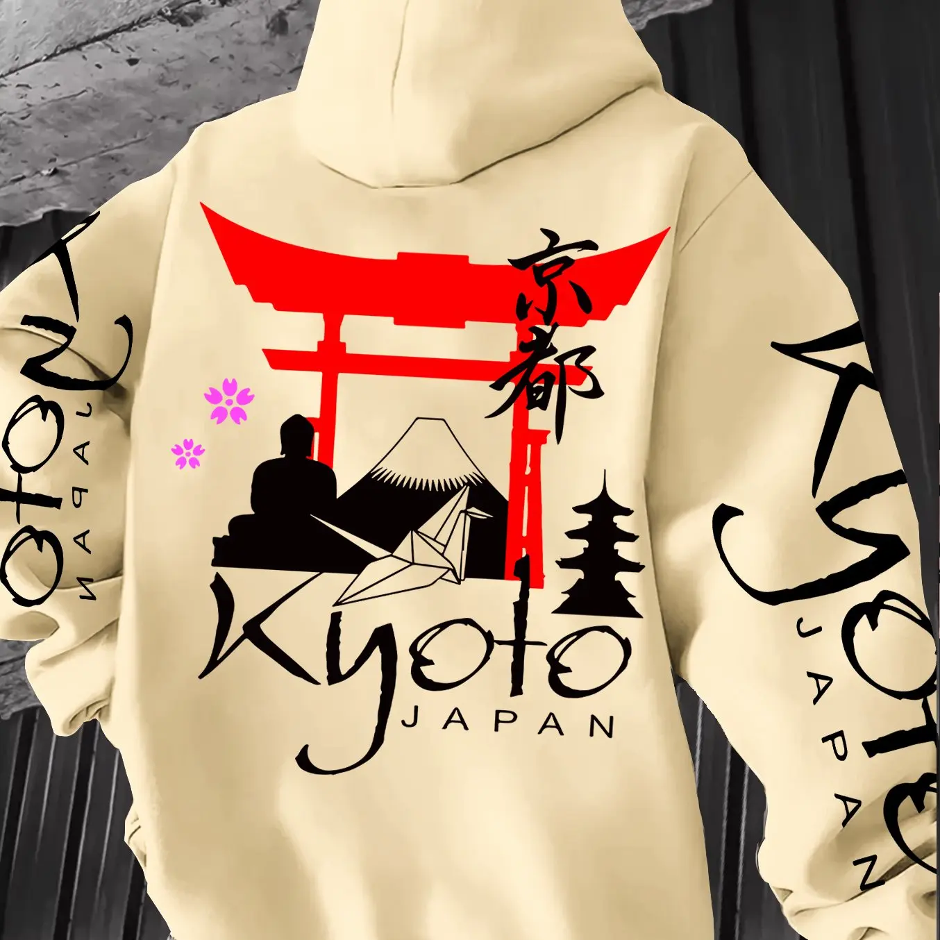Sudadera con Capucha con Eleme - Street Fashion Kyoto reseña y precio