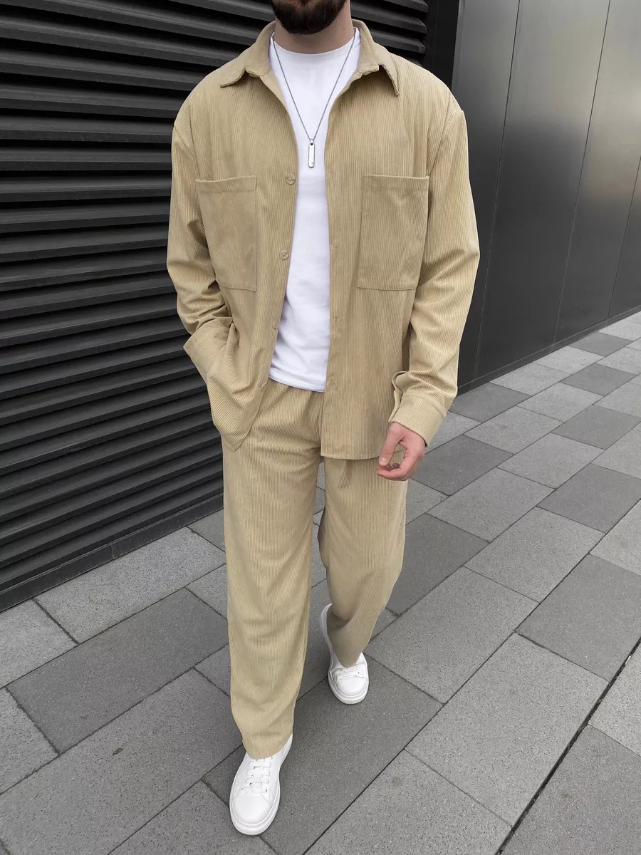 Conjunto de dos piezas de pana - Street Fashion Clothing reseña y precio