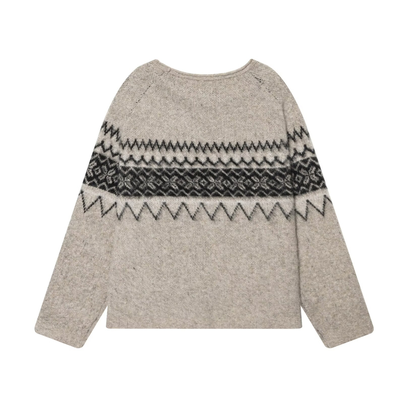 Jersey holgado de otoño e invi - Street Fashion Look reseña y precio