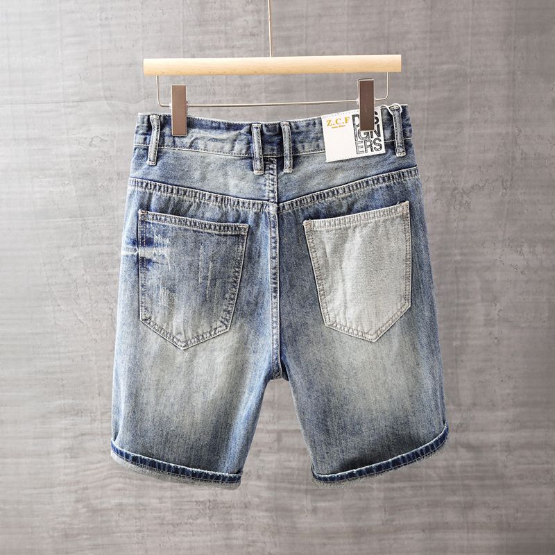 Pantalones vaqueros cortos par - Street Fashion In Korea reseña y precio