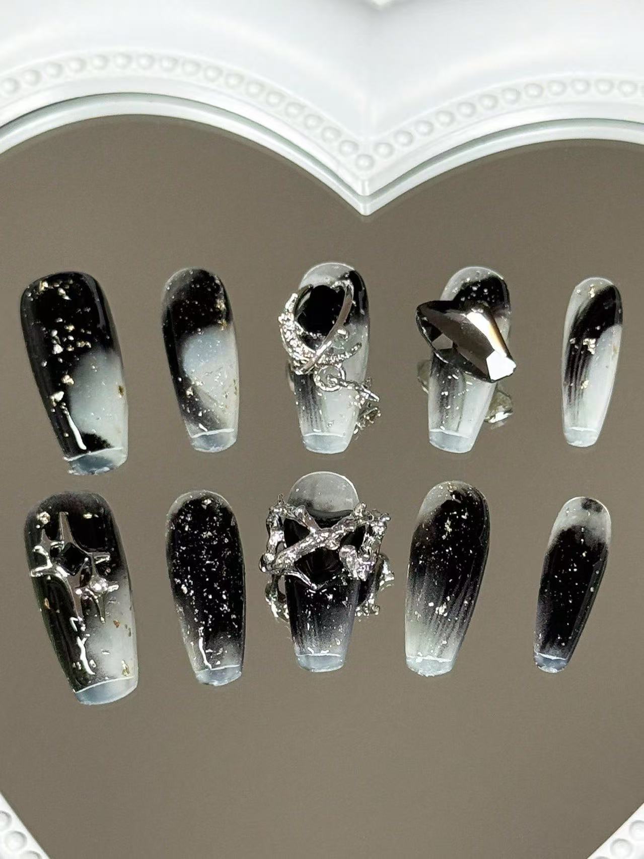 10 piezas de uñas largas trape - Street Fashion Look reseña y precio