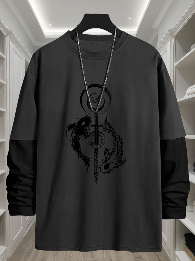Camiseta de Manga Larga 2 en 1 - Street Fashion Look reseña y precio