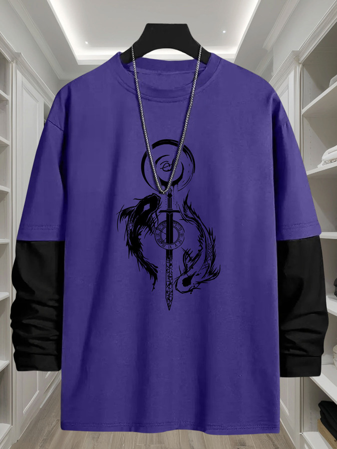 Camiseta de Manga Larga 2 en 1 - Street Fashion Look reseña y precio