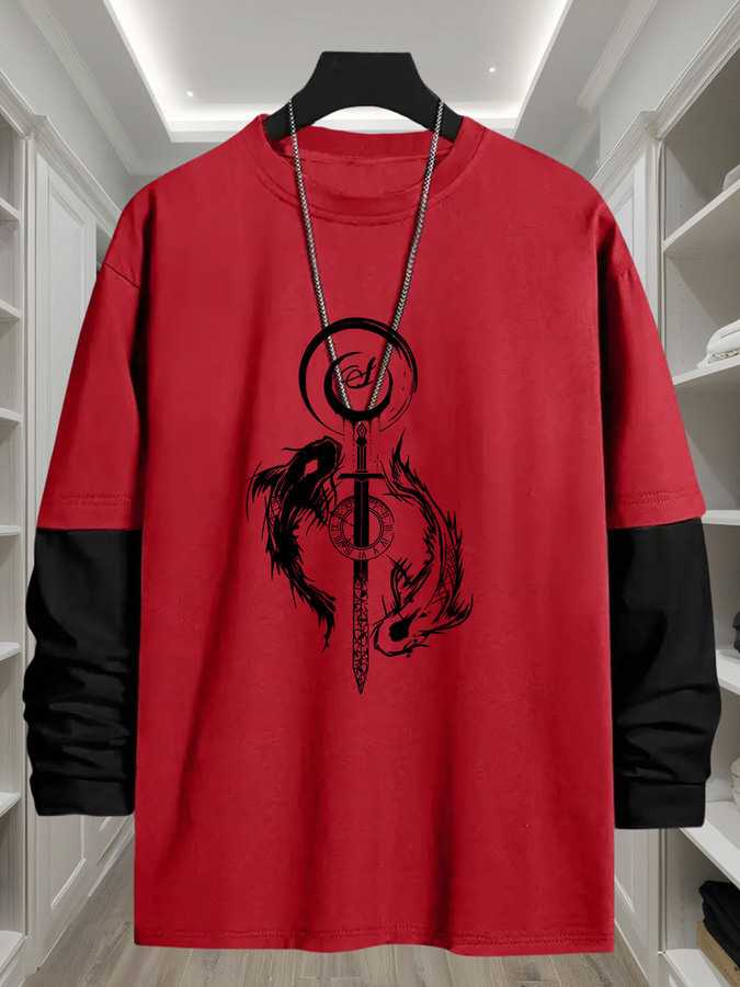 Camiseta de Manga Larga 2 en 1 - Street Fashion Look reseña y precio