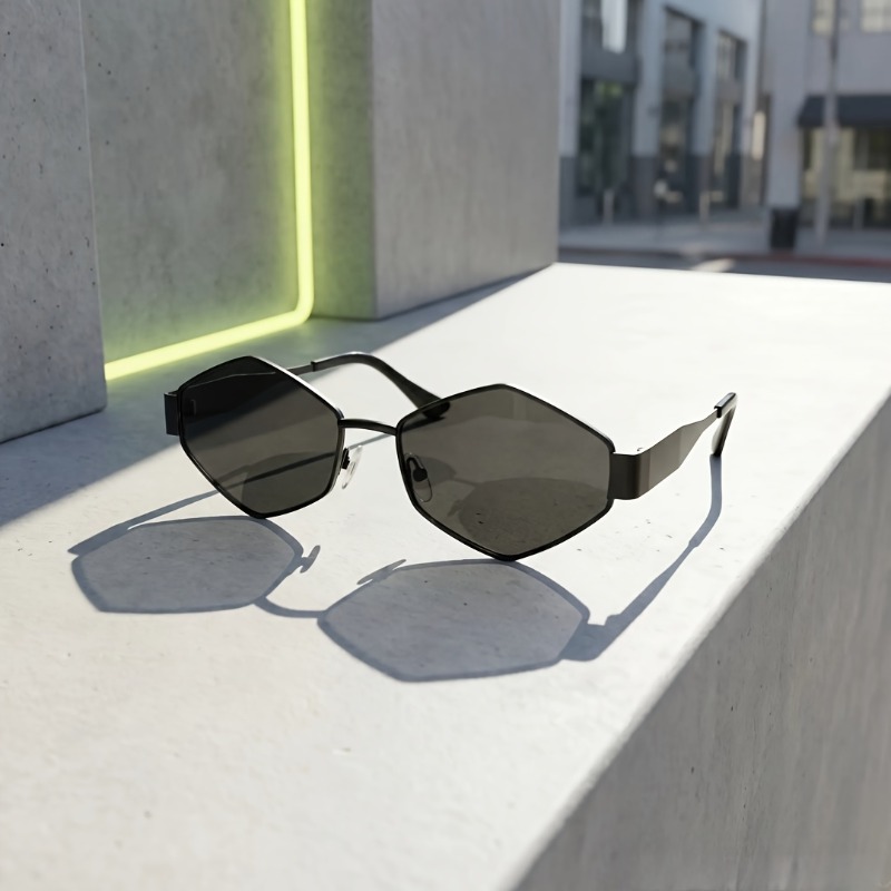 Gafas con Marco Geométrico Hex - Street Fashion Photographers reseña y precio