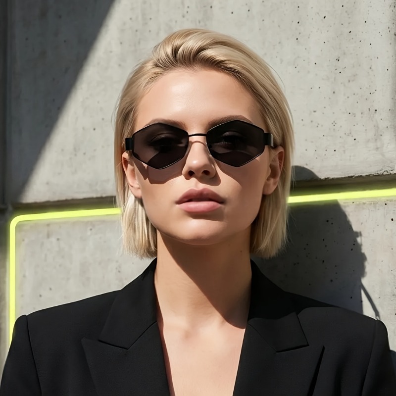 Gafas con Marco Geométrico Hex - Street Fashion Photographers reseña y precio