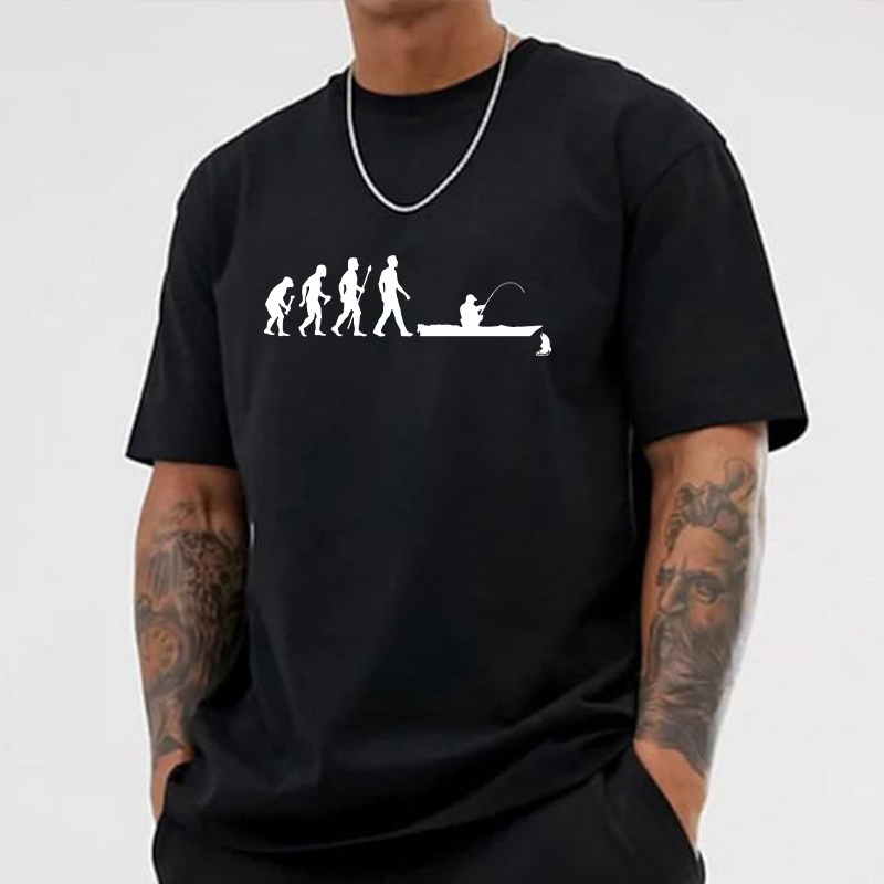 Fishing Evolution Printed T-Sh - Street Fashion Evolution reseña y precio